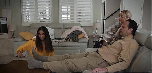  Married couple fucks their asian teen stepdaughter